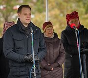 Kryžkalnio memorialo statybos pradžios ceremonija