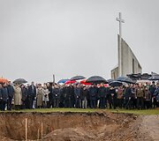 Kryžkalnio memorialo statybos pradžios ceremonija