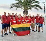 2019 metai Italija, San Benadetto kartu su Lietuvos vadovybės apsaugos futbolo komandos nariais