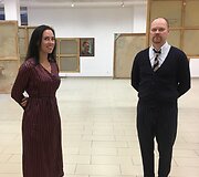 Konkurso Jaunojo tapytojo prizas, organizatoriai Julija Dailidėnaitė ir Vilmantas Marcinkevičius