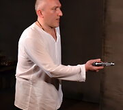Scena i&scaron; spektaklio &bdquo;Dupletas&ldquo;