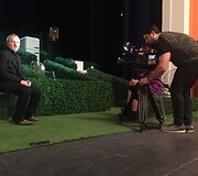 Giedrius Savickas duoda interviu Tbilisyje
