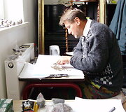 Serhijus Teliženko archeologinių tyrimų metu