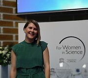 G.Motuzaitė Matuzevičiūtė &bdquo;Loreal moterys moksle&ldquo; apdovanojimų metu