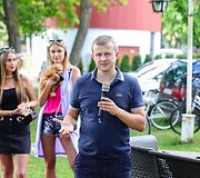 Bir&scaron;tone vykusio augintinių renginio akimirka