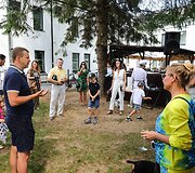 Bir&scaron;tone vykusio augintinių renginio akimirka