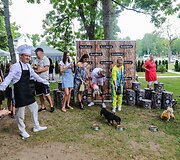 Bir&scaron;tone vykusio augintinių renginio akimirka