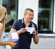 Bir&scaron;tone vykusio augintinių renginio akimirka