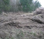 Vieta Varėnos rajone, i&scaron; kurios galimai neteisėtai pasisavinti rieduliai