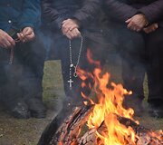 Vėlinių laužai Margionyse