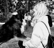 Gabija Kavaliauskaitė su &scaron;unimi