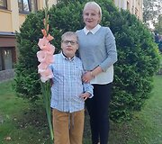 Solveiga Grižinauskaitė su sūnumi