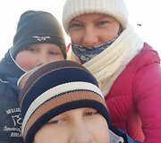 Solveiga Grižinauskaitė su sūnumis