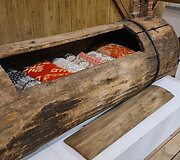 Vienas įdomesnių eksponatų &ndash; XVIII a., i&scaron; tuopos i&scaron;skobtas kraitlovis