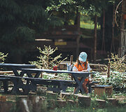 Mindaugas &Scaron;erna dirba auklėtoju vaikų darželyje mi&scaron;ke
