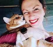 Asta Iva&scaron;kevičiūtė su katinu