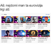 Interneto &scaron;maik&scaron;tuolių memas apie &bdquo;Euroviziją&ldquo;