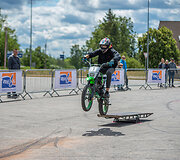 Motociklų slalomo akimirkos