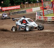 Baltijos &scaron;alių ralio kroso čempionato akimirka