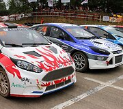 Baltijos &scaron;alių ralio kroso čempionato akimirka