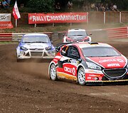 Baltijos &scaron;alių ralio kroso čempionato akimirka