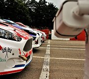 Baltijos &scaron;alių ralio kroso čempionato akimirka