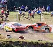 Baltijos &scaron;alių ralio kroso čempionato akimirka