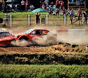 Baltijos &scaron;alių ralio kroso čempionato akimirka