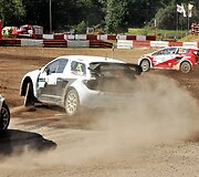Baltijos &scaron;alių ralio kroso čempionato akimirka