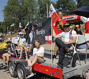 Baltijos &scaron;alių ralio kroso čempionato akimirka