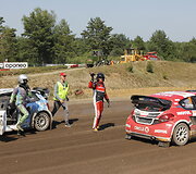 Baltijos &scaron;alių ralio kroso čempionato akimirka