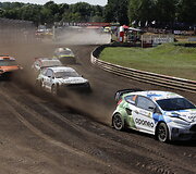 Baltijos &scaron;alių ralio kroso čempionato akimirka