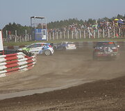 Baltijos &scaron;alių ralio kroso čempionato akimirka