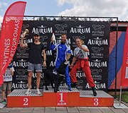 Kartingo lelnktynių akimirka