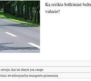 Bandomojo teorijos egzamino klausimas &bdquo;Regitroje&ldquo;