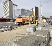 Europos aik&scaron;tės stotelės rekonstrukcija
