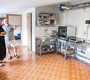 Nauja kavinė &bdquo;Ukrainos skonis Joni&scaron;kyje&ldquo; akimirka