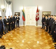 Gitanas Nausėda priima Vyriausybės narius