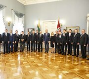 Gitanas Nausėda priima Vyriausybės narius