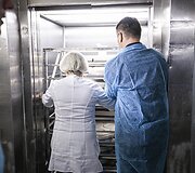 Santaros klinikų maisto tiekimo akimirka