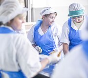 Santaros klinikų maisto tiekimo akimirka