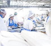 Santaros klinikų maisto tiekimo akimirka