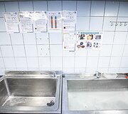Santaros klinikų maisto tiekimo akimirka