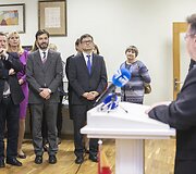 Parodos atidarymo akimirka