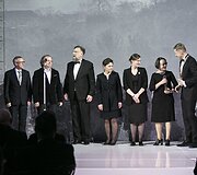 &Scaron;v. Kristoforo statulėlės įteikimo akimirka