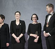 &Scaron;v. Kristoforo statulėlės įteikimo akimirka