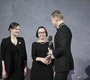 &Scaron;v. Kristoforo statulėlės įteikimo akimirka
