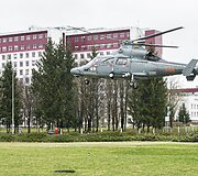 Sraigtasparnio nusileidimo akimirka