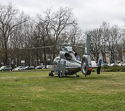 Sraigtasparnio nusileidimo akimirka