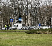 Sraigtasparnio nusileidimo akimirka